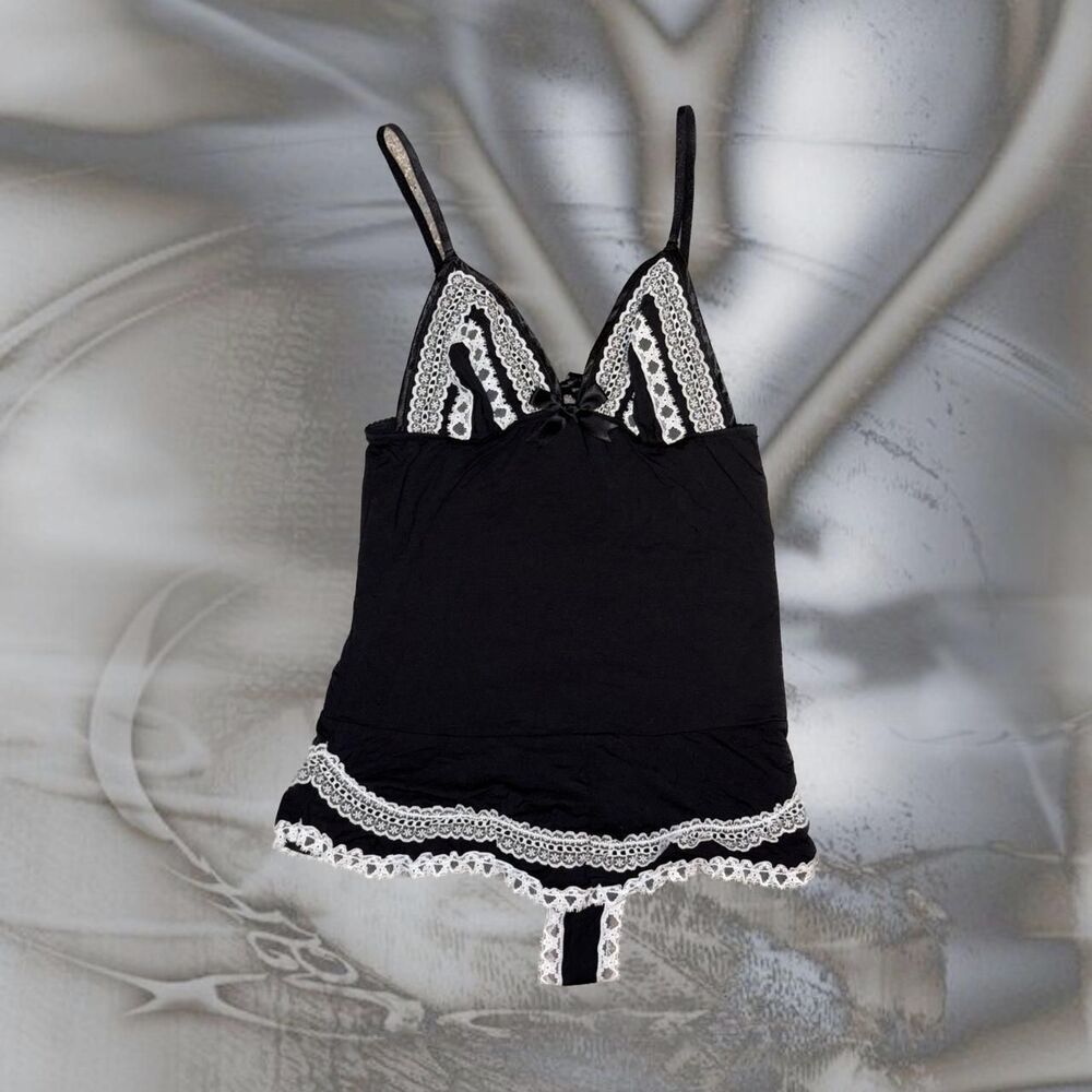Victoria-s-secret Women's Black and White Nightwear